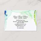 *~* generisch. Nails Lashes Reiki Glitzer Hair Visitenkarte (Rückseite)