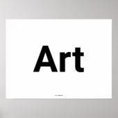 Generische Art Typografie Poster (Vorne)