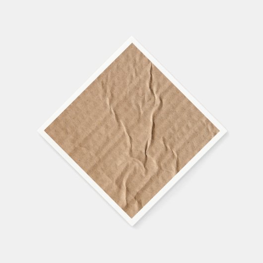 Generische braune Pappe Serviette (Ecke)