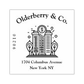 Generische Farbgestaltung für die Briefmarke eines Gummistempel (Prägung)