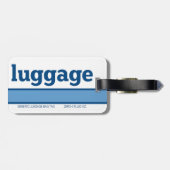 Generische Gepäck-Tasche Gepäckanhänger (Rückseite horizontal)