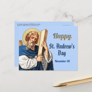 Generische Glückwunschkarte zum Andreastag Postkarte