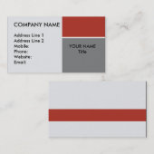 Generische Karte... Visitenkarte (Vorne/Hinten)