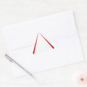 Generische leere rote Warnung Dreieckiger Aufkleber (Umschlag)