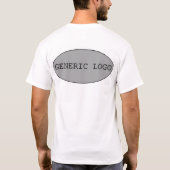 Generische Logoovalrückseite T-Shirt (Rückseite)
