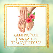 Generische Nagel-Friseur-Tranquility-Wellness-Cent Fensteraufkleber (Blatt 3)