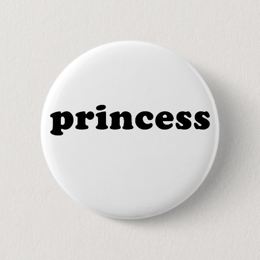 Generische PRINZESSIN T - Shirts Button (Vorderseite)