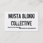 Generische Propaganda-Visitenkarte - eine Kunst - Visitenkarte (Rückseite)