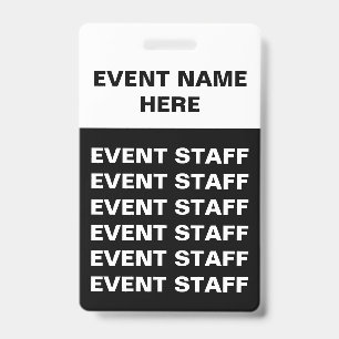Generische Sonderveranstaltungsabzeichen Ausweis