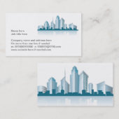generische Stadt-Skyline mit Büros und Türme und s Visitenkarte (Vorne/Hinten)