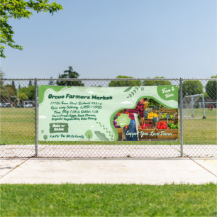 Generischen Bio-Bauernmarkt Gemüse anpassen Banner