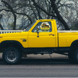 Generischer Bauauftragslastwagen anpassen Fensteraufkleber
