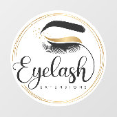 Generischer Eyelash Extensions Salon Wellness-Cent Fensteraufkleber (Blatt)