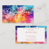 Generischer Farbspash Business Card Visitenkarte (Vorne/Hinten)