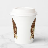 Generischer Kaffeeshop anpassen Rustikale Front Pappbecher (Links)