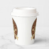 Generischer Kaffeeshop anpassen Rustikale Front Pappbecher (Rechts)
