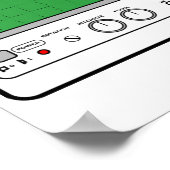 Generischer Oszilloskopspanntester an der Vorderse Poster (Ecke)