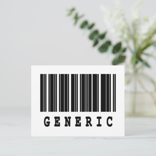 generischer Strichcodeentwurf Postkarte (Stehend Vorderseite)