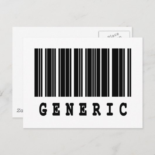 generischer Strichcodeentwurf Postkarte (Vorne/Hinten)