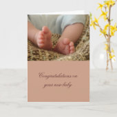 Generisches Baby Karte (Gelbe Blume)