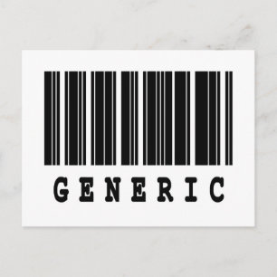 generisches Barcodedesign Postkarte