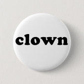 Generisches CLOWN T-Shirt für Halloween Button (Vorderseite)