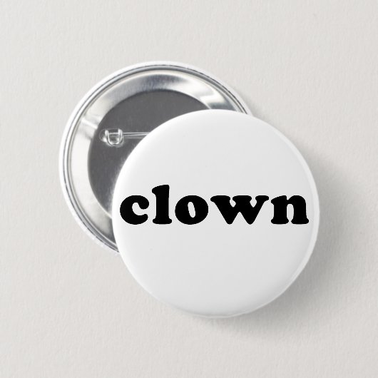 Generisches CLOWN T-Shirt für Halloween Button (Vorne & Hinten)