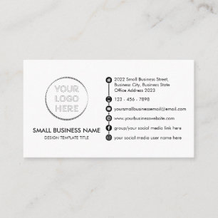 Generisches Design mit benutzerdefiniertem Logo-So Visitenkarte