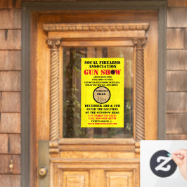 Generisches Gun-Show-Ereignis im Detail anpassen Fensteraufkleber