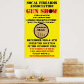 Generisches Gun-Show-Ereignis im Detail anpassen Poster (Küche)