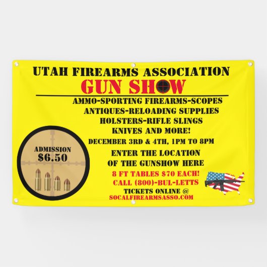 Generisches Gun-Show-Event-Symbol anpassen Banner (Horizontal)