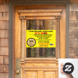 Generisches Gun-Show-Event-Symbol anpassen Fensteraufkleber