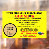 Generisches Gun-Show-Event-Symbol anpassen Fensteraufkleber (Blatt 2)