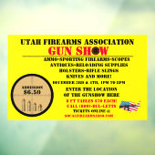 Generisches Gun-Show-Event-Symbol anpassen Fensteraufkleber (Blatt 3)