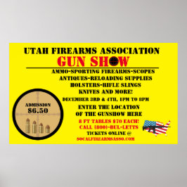 Generisches Gun-Show-Event-Symbol anpassen Poster