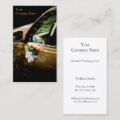 Generisches Hochzeitsauto / Limo - Visitenkarte (Vorne/Hinten)