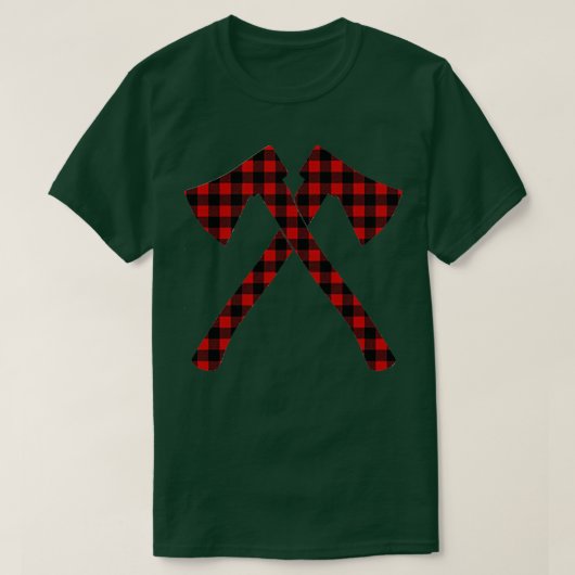 Generisches Kariertes Ax-Throwing T-Shirt (Design vorne)