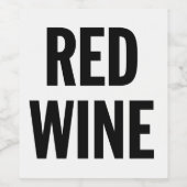 Generisches Rotweinetikett Weinetikett (Einzelnes Label)