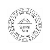 Generisches Sonnenaufgangsdatenträger Gummistempel (Prägung)