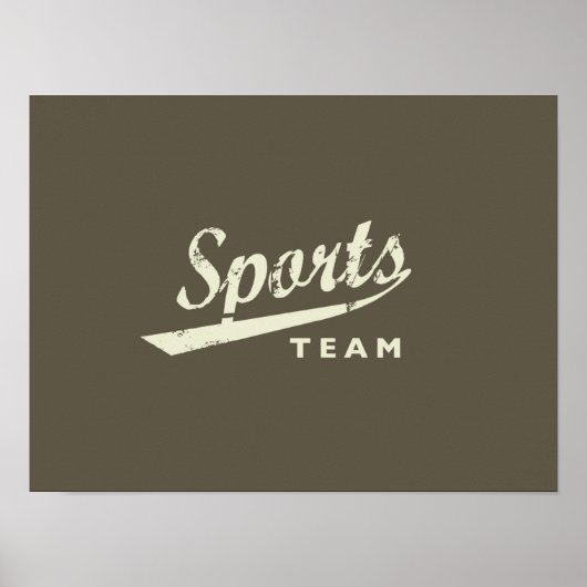 Generisches Sportteam Poster (Vorne)