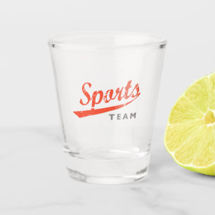 Generisches Sportteam Schnapsglas