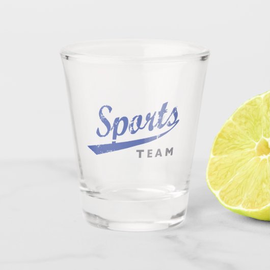 Generisches Sportteam Schnapsglas (Vorderseite)