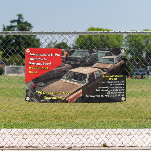 Generisches U Pic Em Autoersatzteile-Schrottplatz  Banner (Insitu)