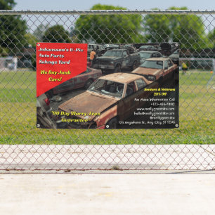 Generisches U Pic Em Autoersatzteile-Schrottplatz Banner