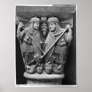 Generosity and Charity piercing two Vices Poster