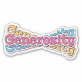 Generosity Aufkleber (Vorderseite)