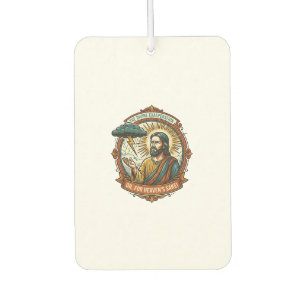 Genervter Jesus Dunkle Regenwolke Blitz Wetter Hum Autolufterfrischer