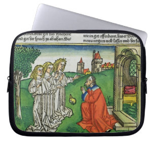 Genese 18 2 Abraham und die drei Engel, vom Th Laptopschutzhülle