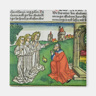 Genese 18 2 Abraham und die drei Engel, vom Th Magnet