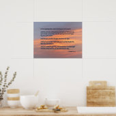 Genese 1 1-5 zu Beginn Poster (Küche)